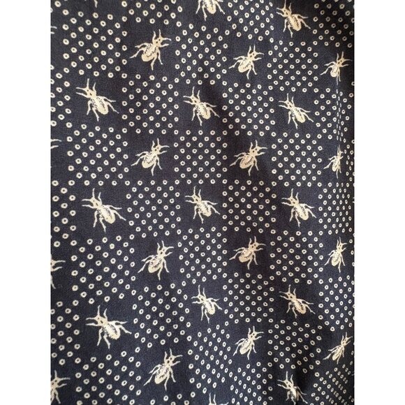 Ben Sherman Mens Novelty Print Beetles & Bugs Navy Button Down Size S - Picture 4 of 7